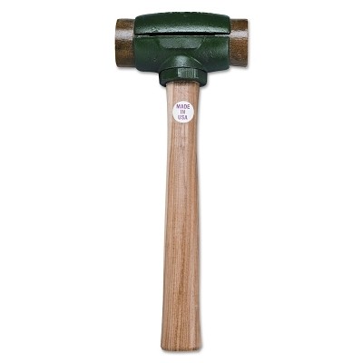 Split Head Hammer, 6.5 lb Head, 2-3/4 in dia Face, 14 in Handle, Green/Natural,