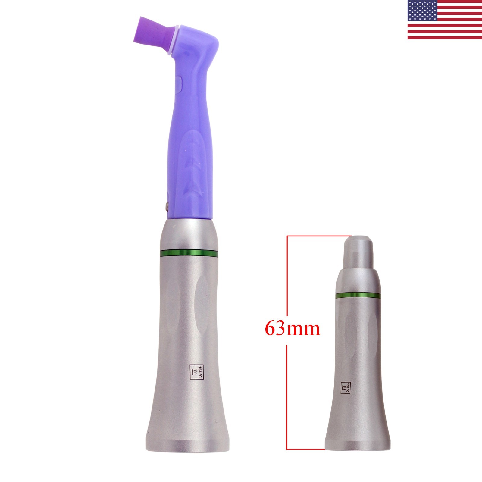 Dental Hygienist Prophy Handpiece Integrity Air Motor 4 Holes 3 Nose Cones Kit
