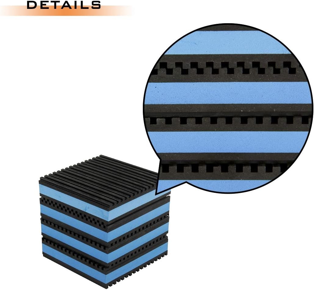 4 Pack Rubber Anti-Vibration Pads, 4 x 4 x 7/8 inches Heavy Duty EVA Vibration