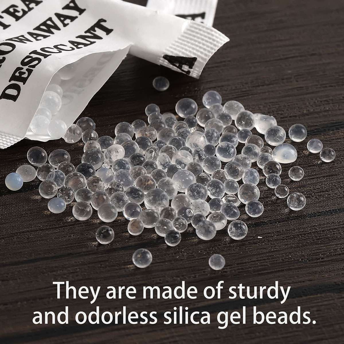 60/100 Packets Grams Silica Gel Desiccant Pack Moisture Absorber Reusable Safe
