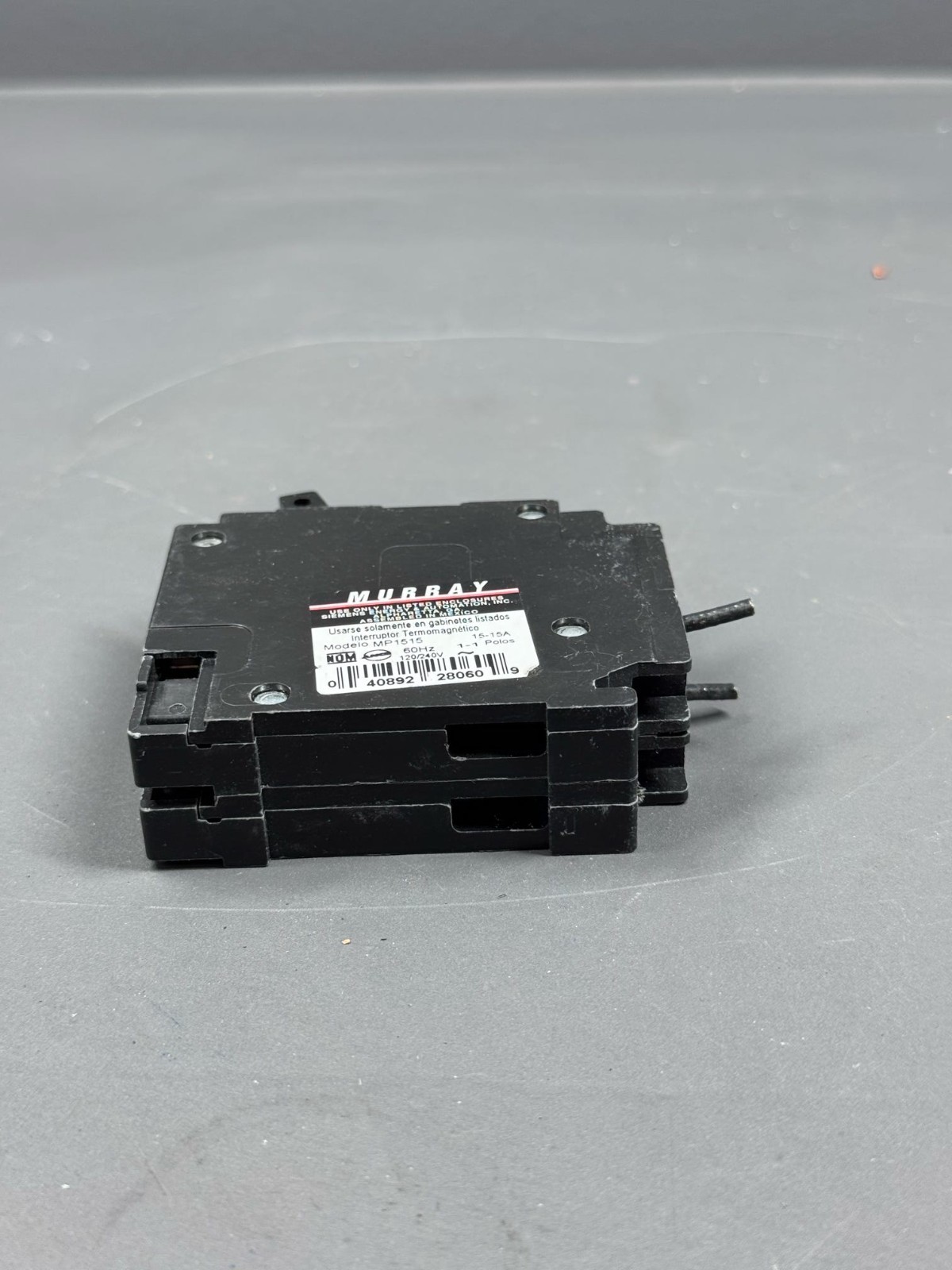 Murray MP1515 MH-T 15/15A Twin Tandem Duplex Circuit Breaker 120/240V Type MH-T