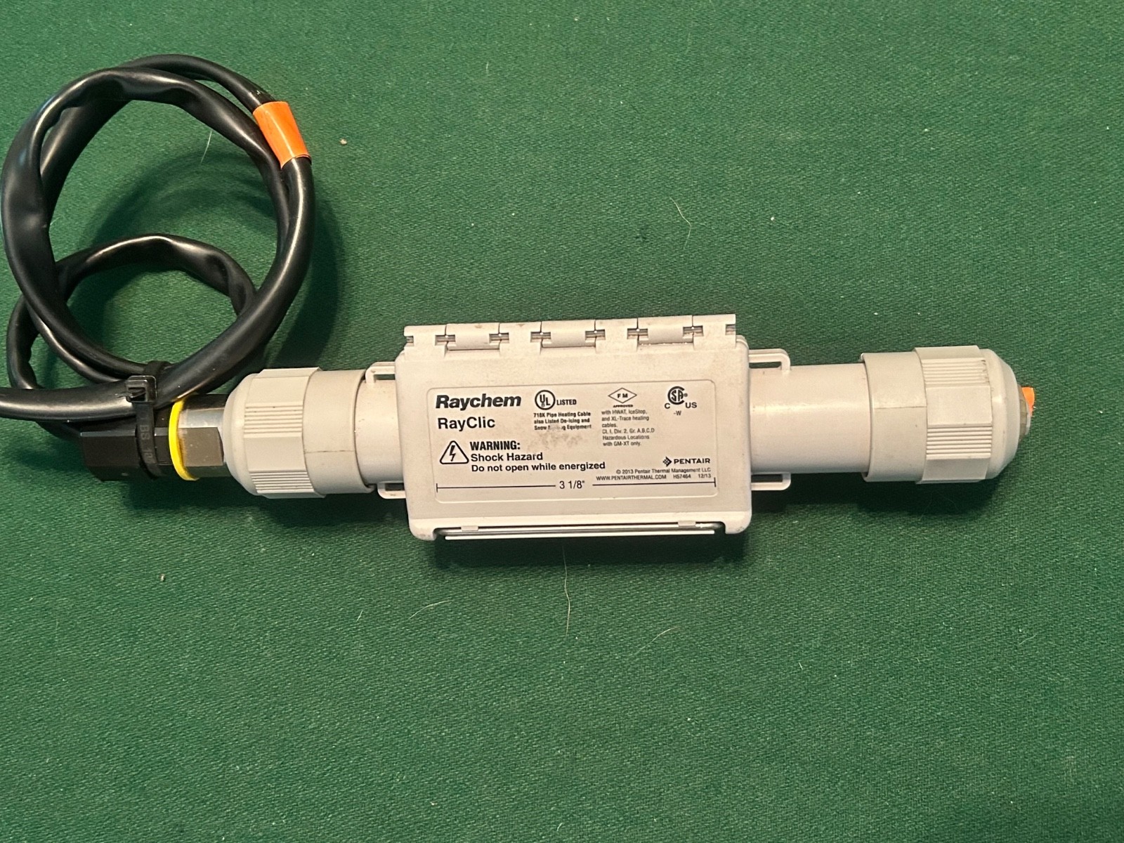 RAYCHEM RAYCLIC 3-1/8″ INCH HEATING CABLE CONNECTION