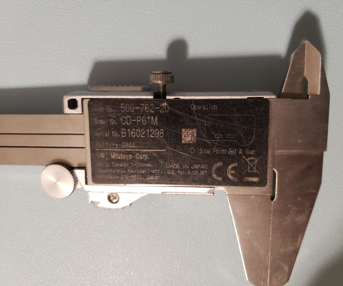 Mitutoyo 500-762-20 CD-P6»M Absolute Digimatic Coolant Proof Caliper 6 Inch