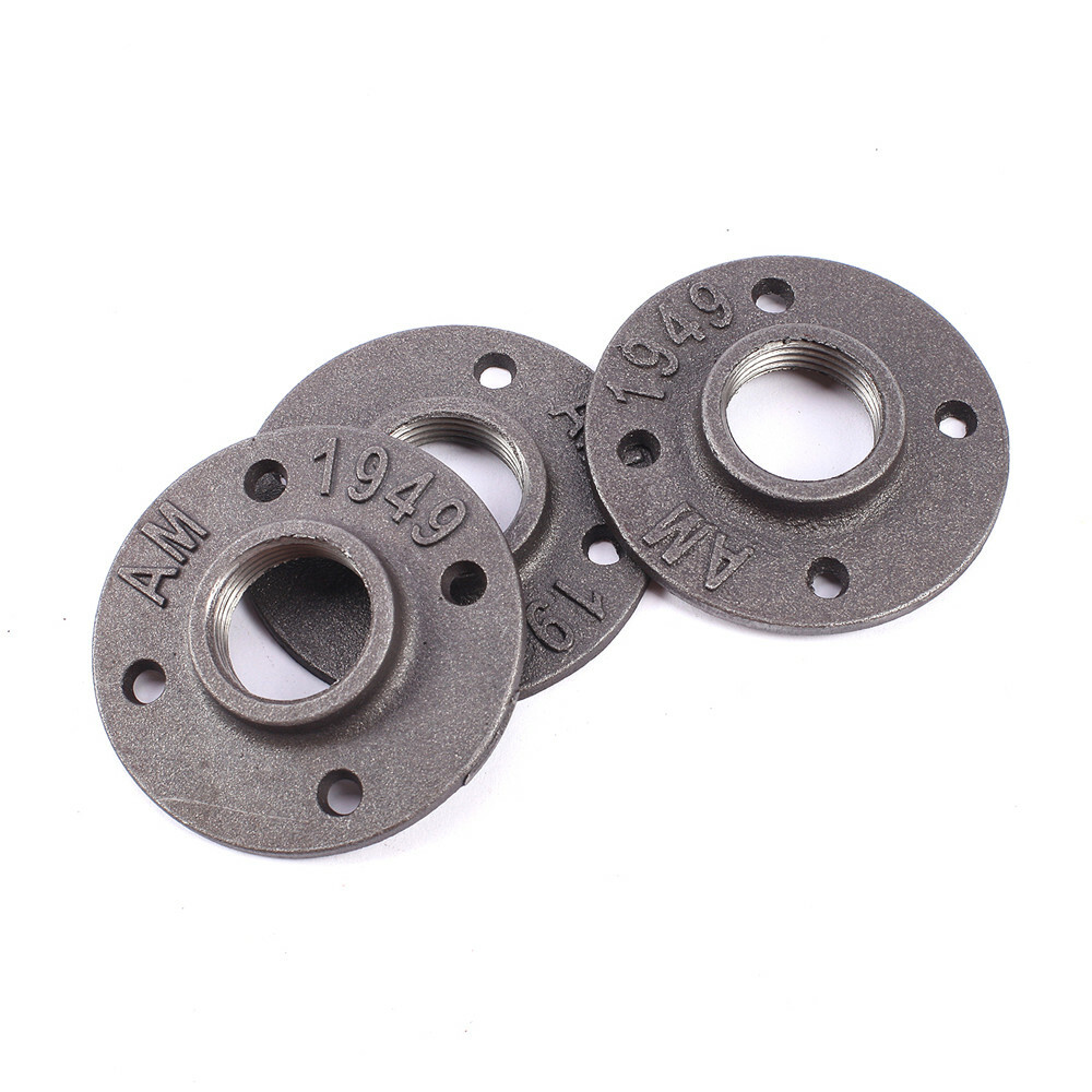 1″ Floor Flange Cast 20Pcs Iron Pipe Fitting Base Malleable Wall Mount Threaded