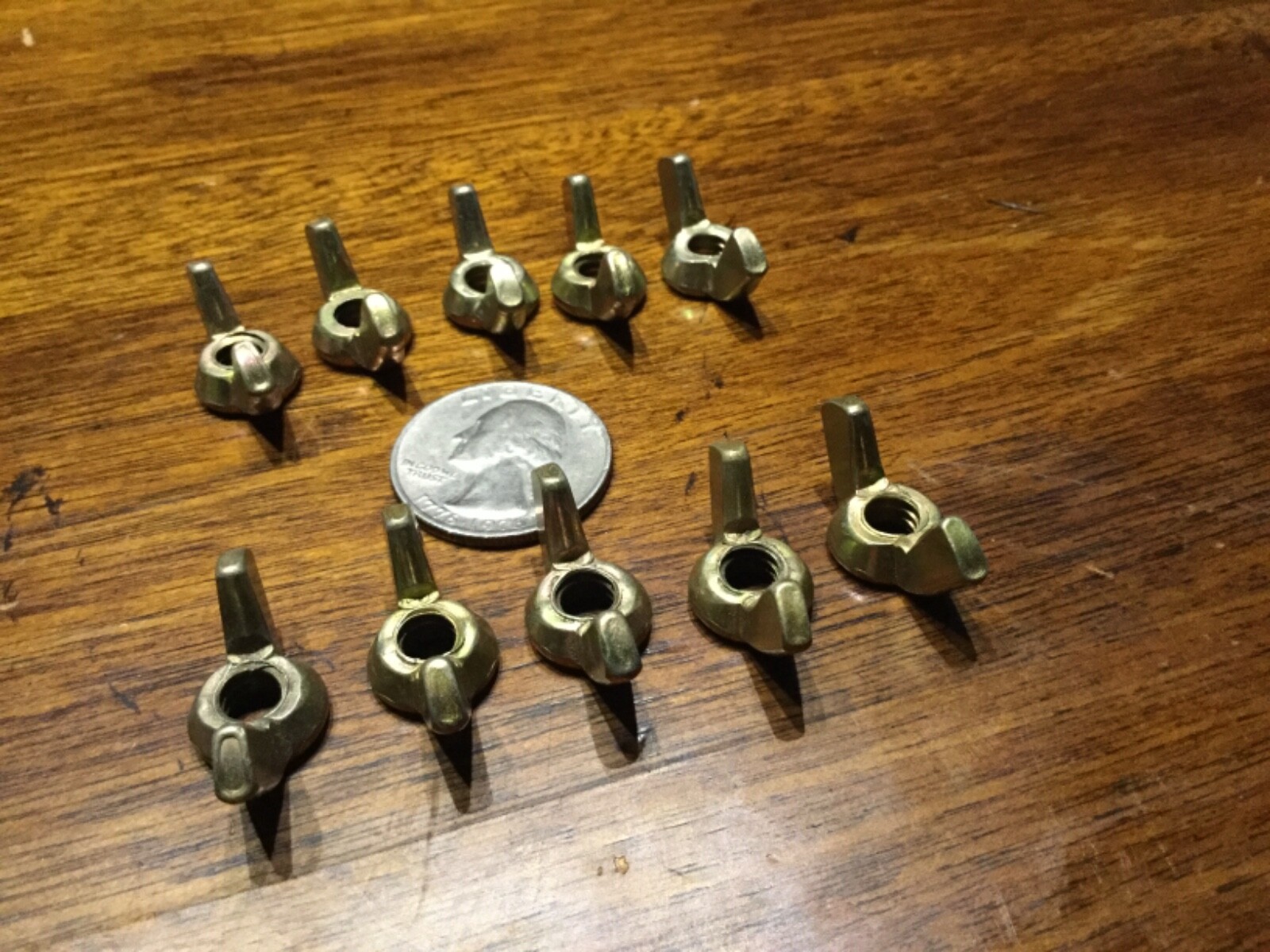 10 forged military grade aircraft steel 1/4-20 1/4 20 threaded wing nut FFN845