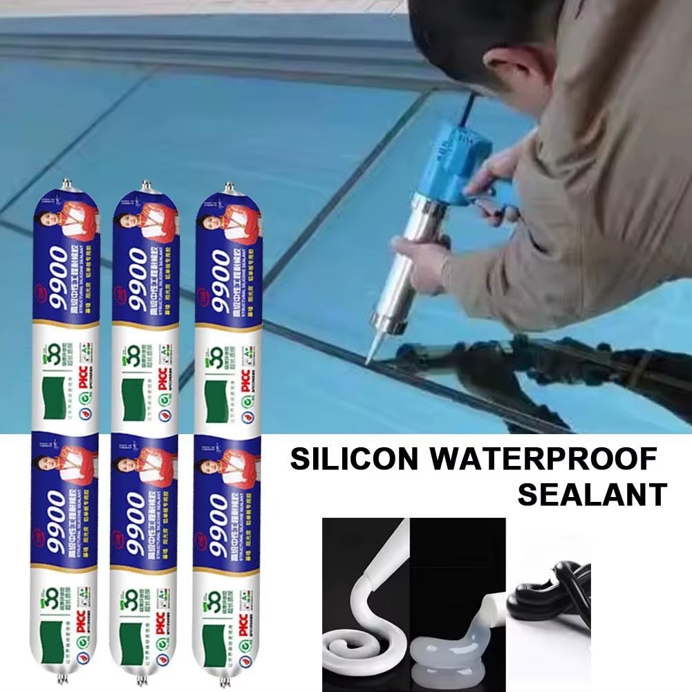 9900 Waterproof Sealant, Outdoor Silicone Waterproof Sealant Heat Resistant 500g