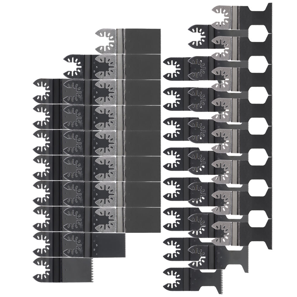 48 Pcs Saw Blades Kit Metal Wood Oscillating Multitool Quick Release Saw Blades