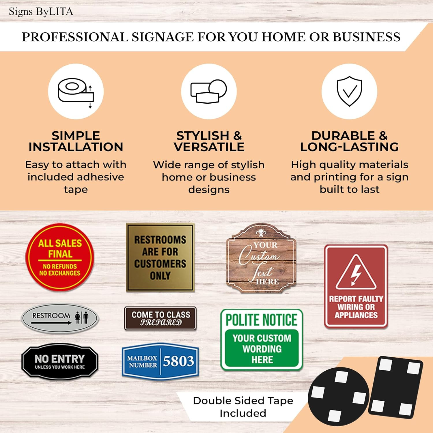 Designer Property Under 24hr Audio and Video Recording Sign – Easy Installation