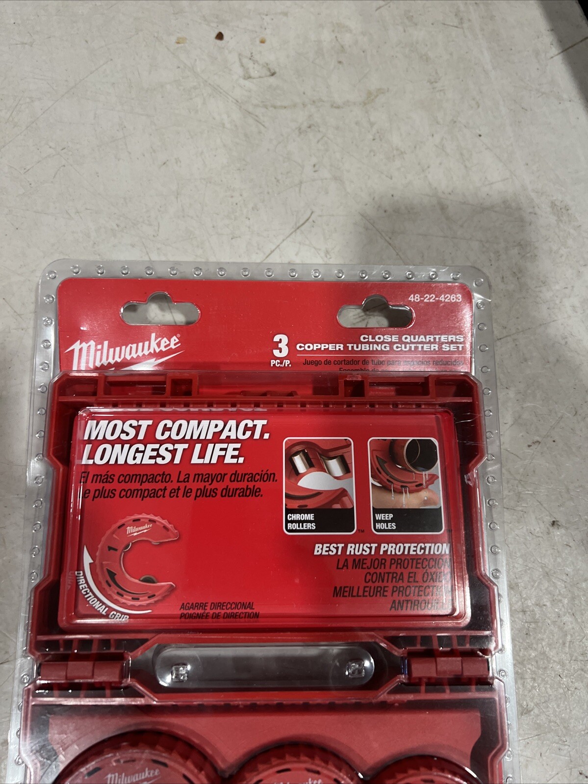 Milwaukee Tool 48-22-4263 3Pc Close Quarters Tubing Cutter Set