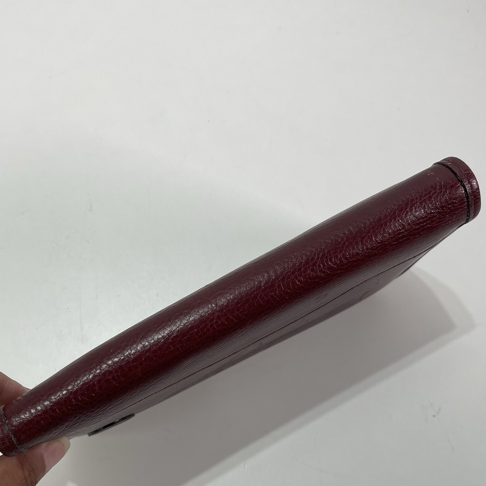 Vintage Del Rio Leathers Planner Organizer Burgundy Leather Notepad 10×6»