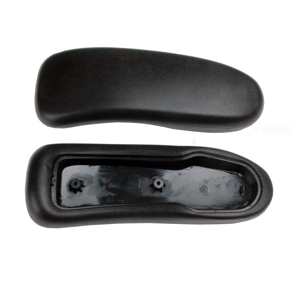 Vinyl Arm Pads Caps for Herman Miller Classic Aeron Chair Graphite Black Pair