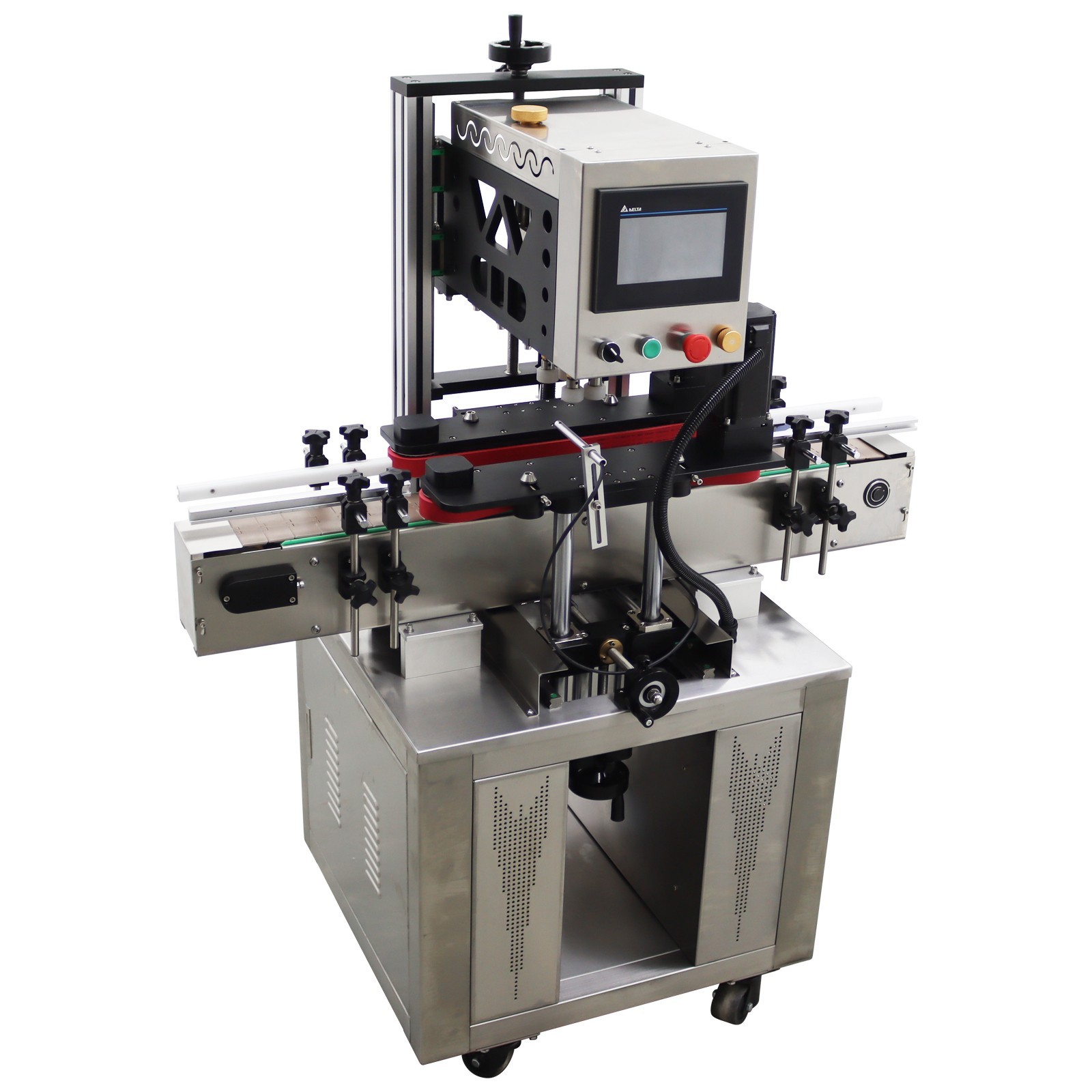 Automatic Conveyor Capping Machine for Assembly Line 0.78-4.72in Bottle Dia.
