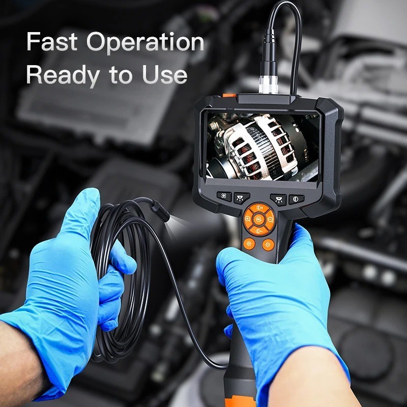 Industrial Endoscope Camera 4.3 «Single Dual Lens HD 1080P Car Inspection New
