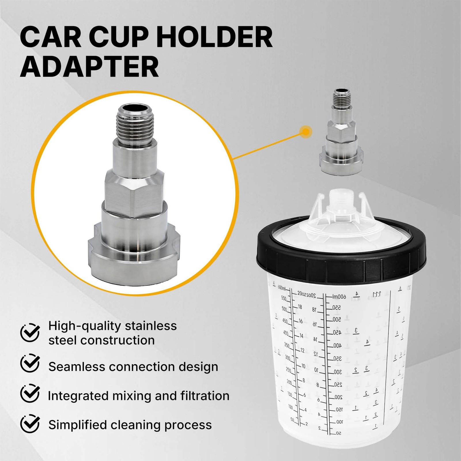 Adapter Spray Gun Paint System Compatible with PPS 1.0 System Only and the