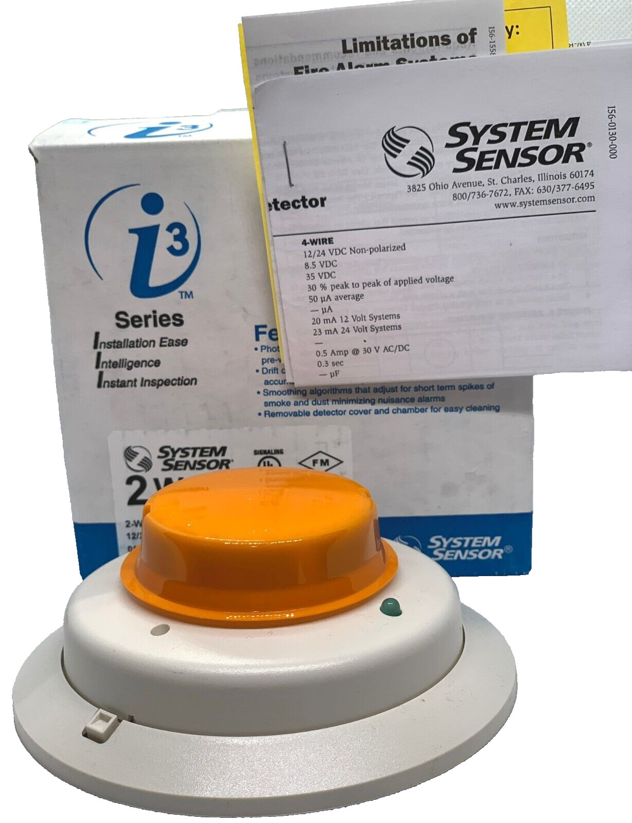System Sensor 2W-B Smoke Detector 2-Wire White – Same Day Shipping (SEALED)