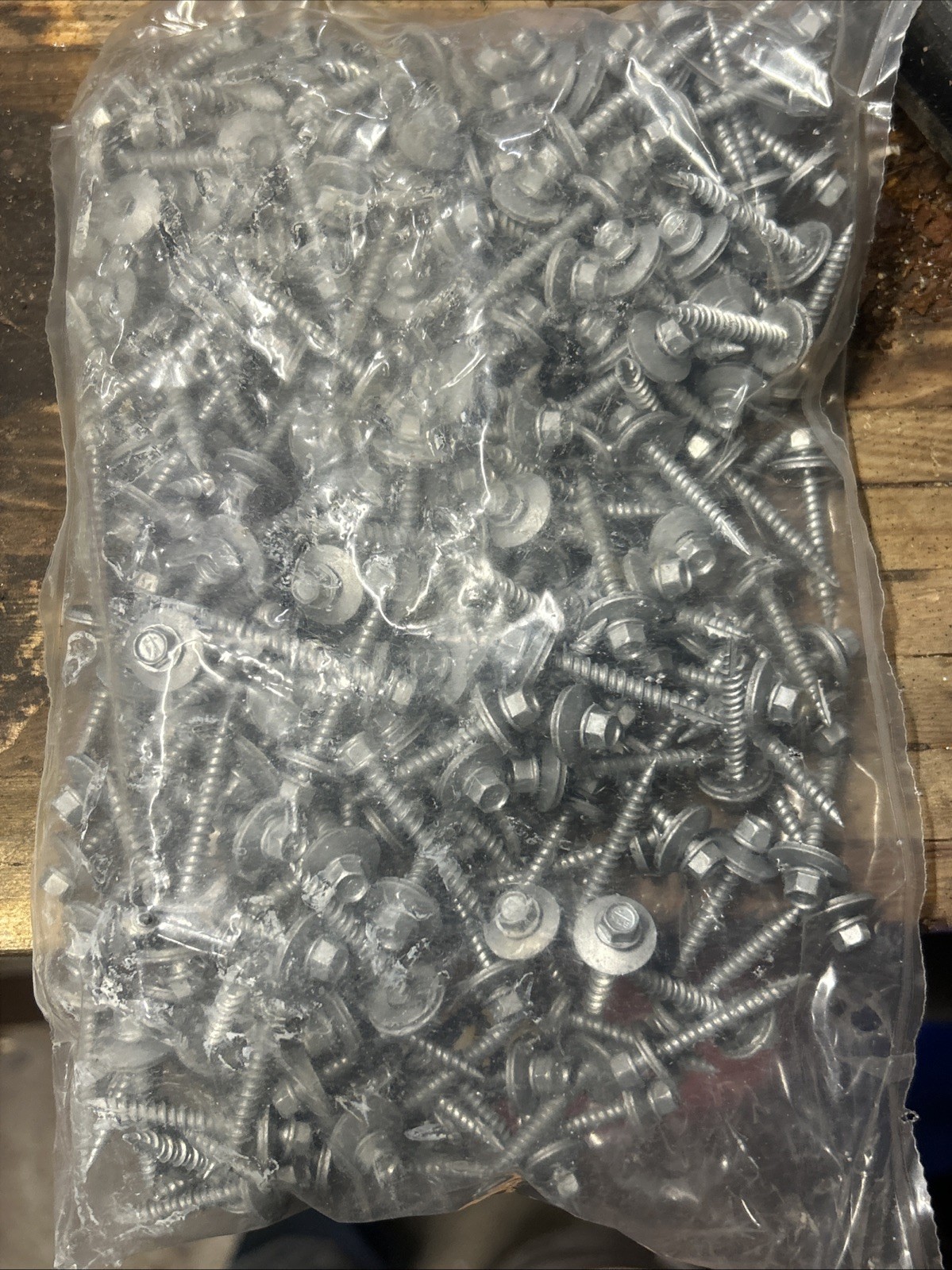 1-1/2in Metal to wood Roofing Screws, Plain HWH Zinc (galvanized) See Pics.(250)