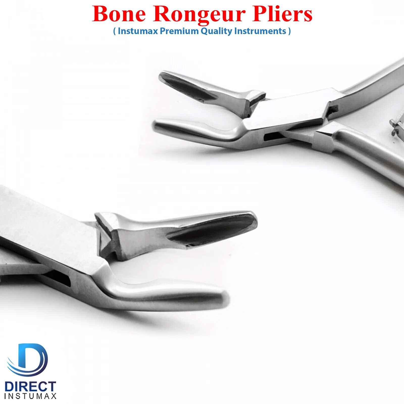 INSTUMAX Dental Bone Rongeur Pliers – Surgical Bone Trimming & Contouring Forcep
