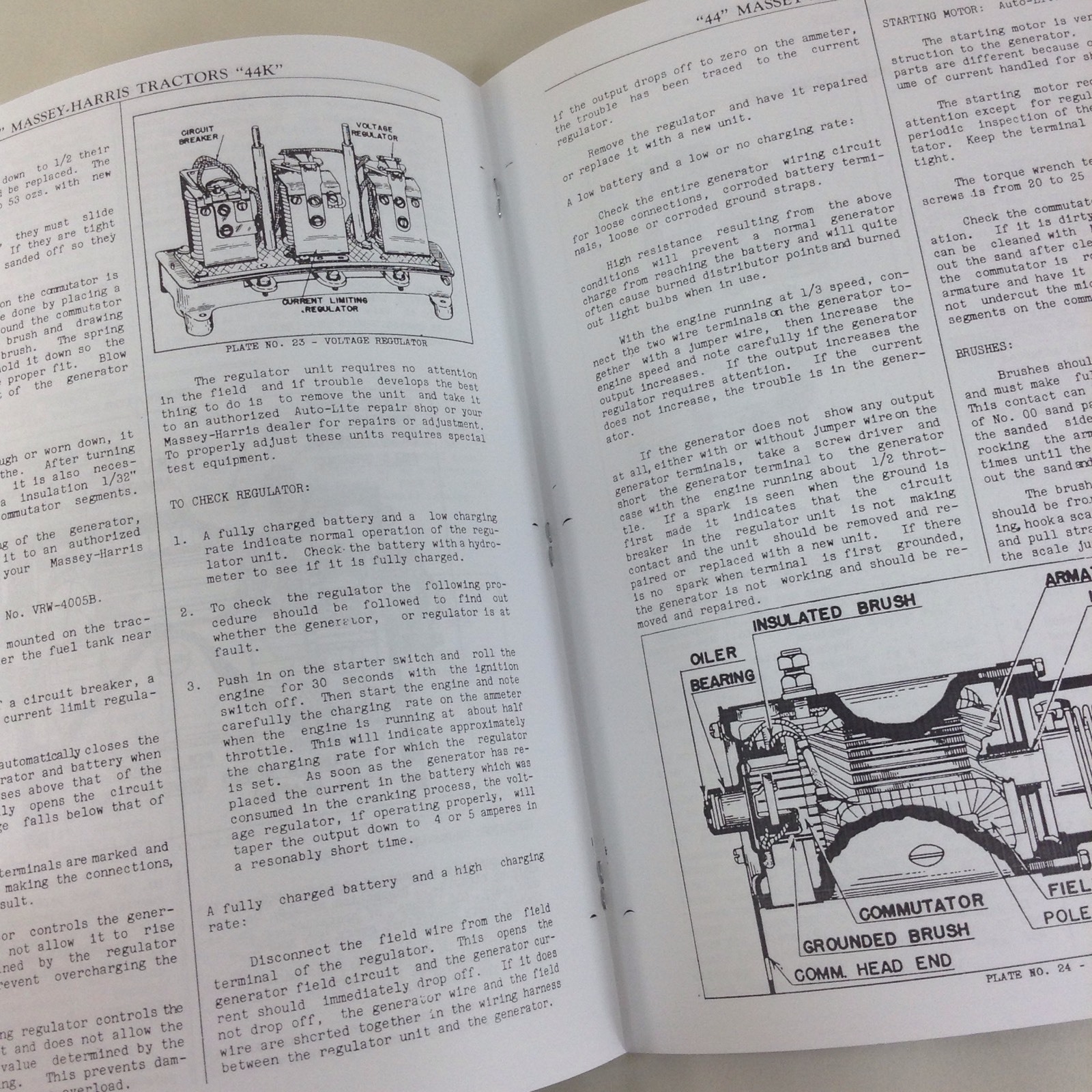 Massey-Harris 44 44K Tractor Operators Operating Service Manual Intructions
