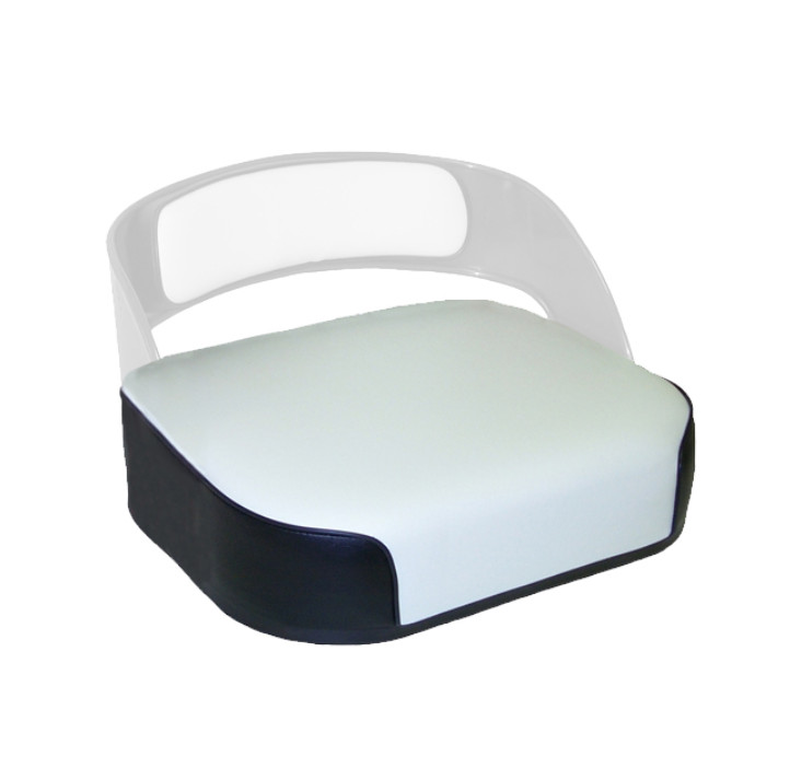 Seat Bottom Cushion Vinyl on Wood Black & White for IH Farmall 460 560 Tractor