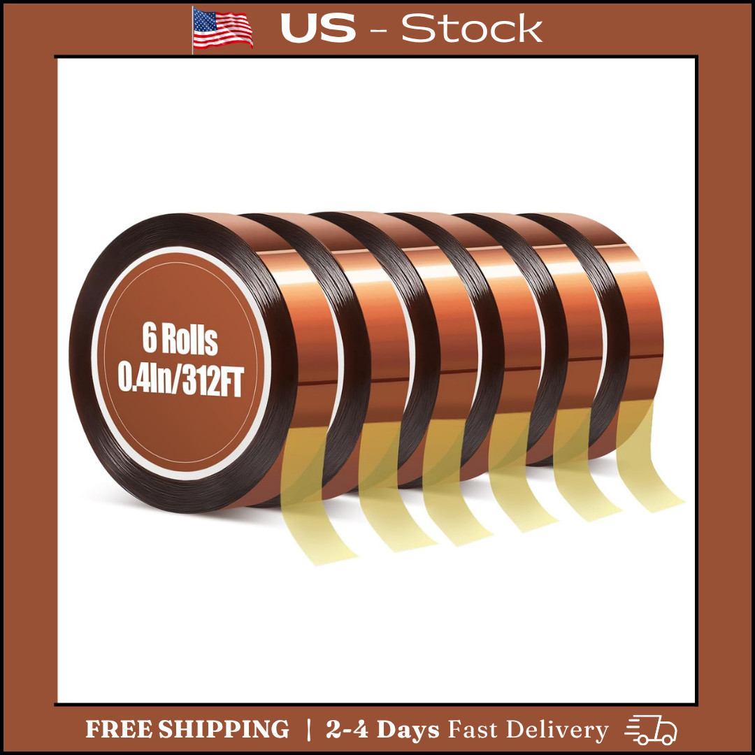 Heat Tape, High Temperature Heat Resistant Tape for Sublimation, 6 Rolls 10Mm*16