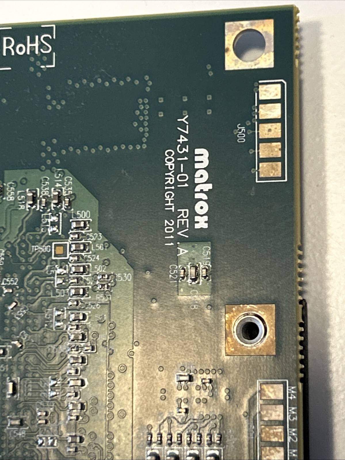 Matrox Y7431-00 REV.A DSXLE3/12/100 Capture Card