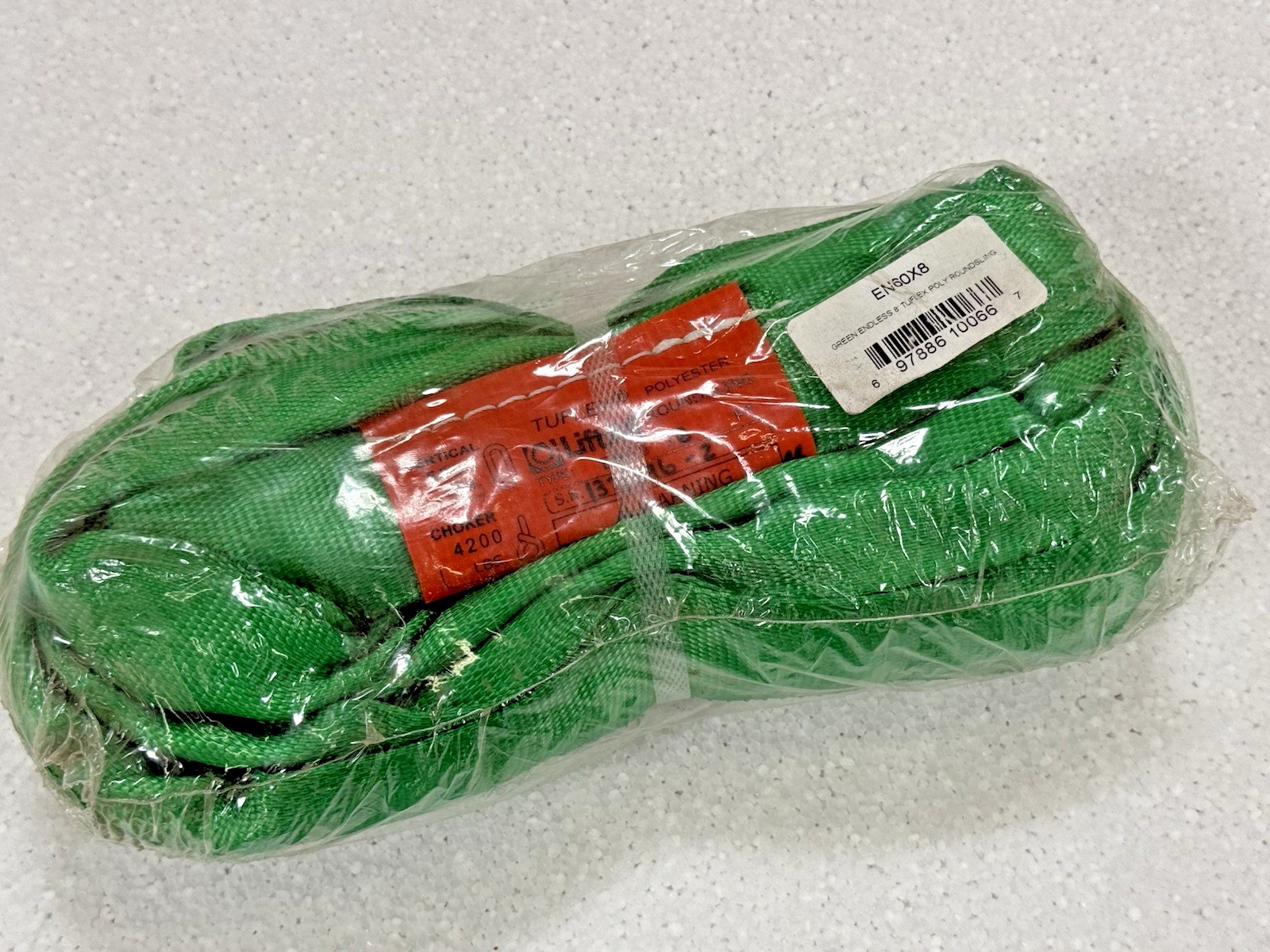 Green TUFLEX 8 ft. Endless Round Sling, 5300 lbs. NIB P42