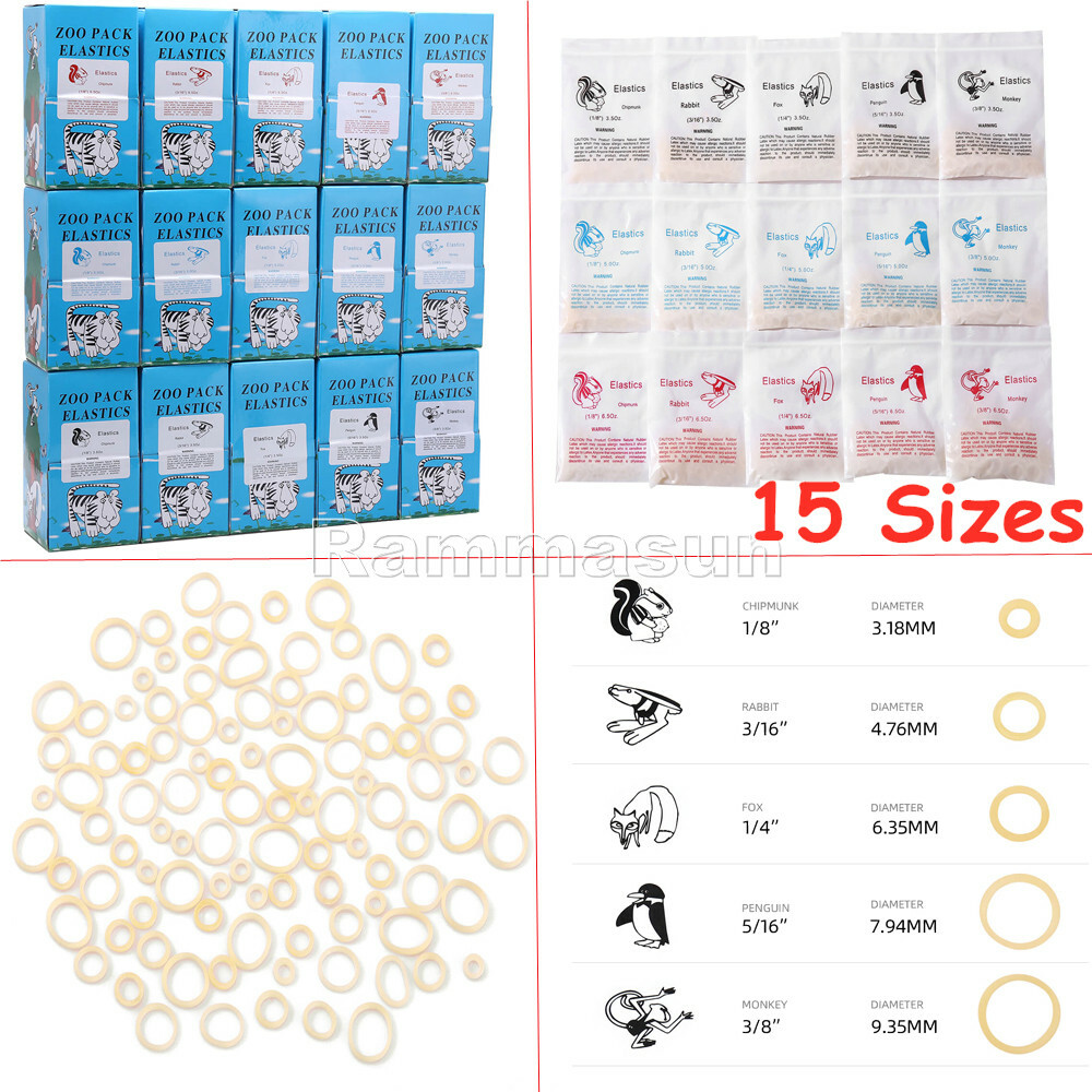 5000Pcs AZDENT Dental Orthodontic Elastic Braces Rubber Bands For Bracket Braces