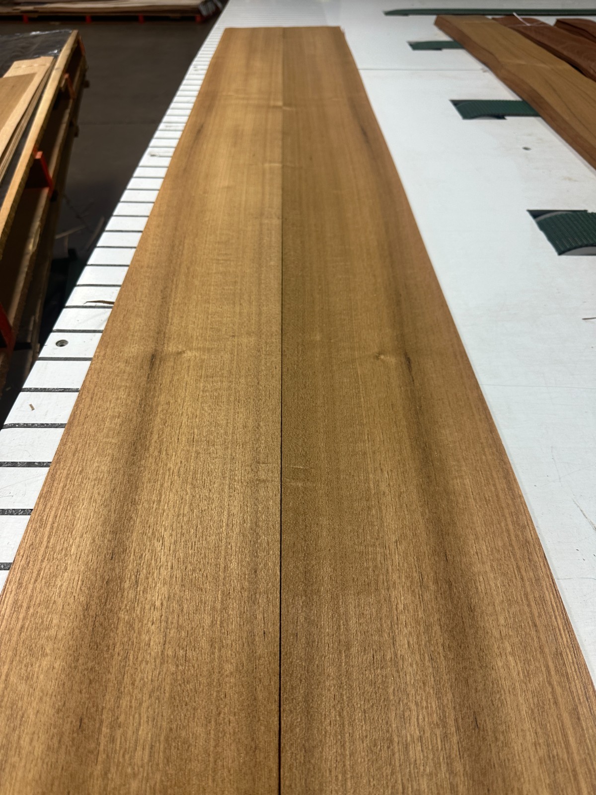 Teak Raw Wood Veneer 2 sheets 88″ x 7.5» 917R