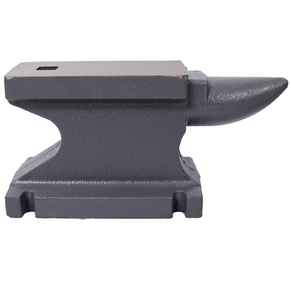 55LB(25KG) Gray Cast Iron Anvil, Square Horn & Stable Base