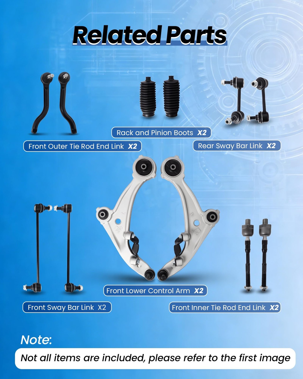 Front Lower Control Arm with Ball Joint 2pcs for 2007-2012 Nissan Altima 2013…