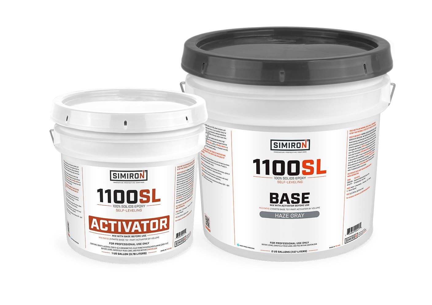 Haze Gray Epoxy Resin Coating Kit 3 Gallon Industrial Standard Cure Fast Dry
