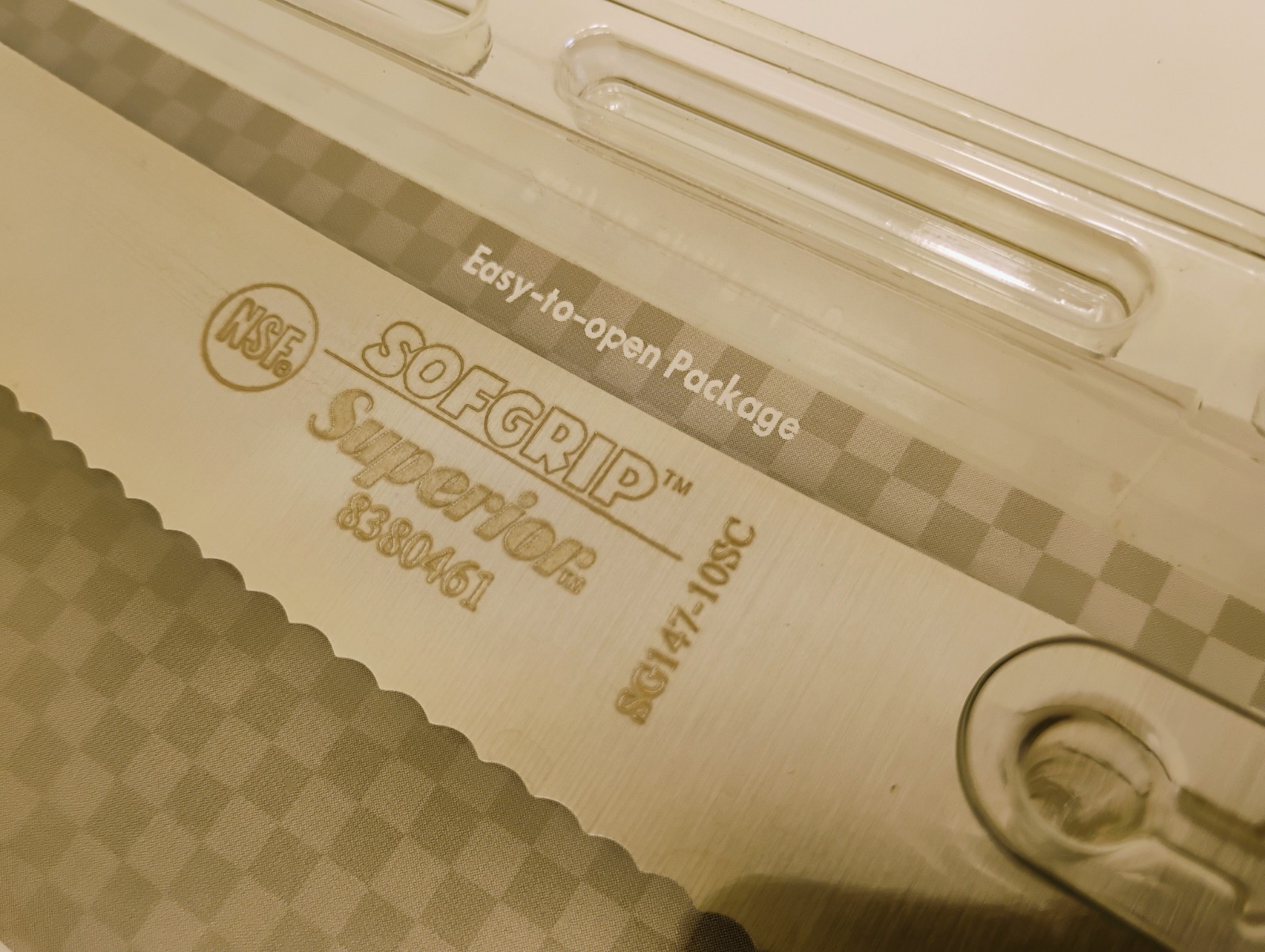Superior USA 10 inch Curve Scalloped Edge Blade Bread Sandwich Knife SG147-10SC