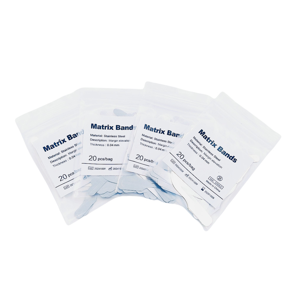 20 Pcs/Bag Dental Bands Margin Clip Tofflemire Stainless Steel Forming Elevation
