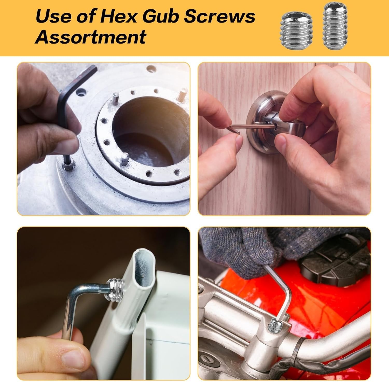 Effortless Storage with 360 Pcs Hex Socket Screws – Stainless Steel Assortment