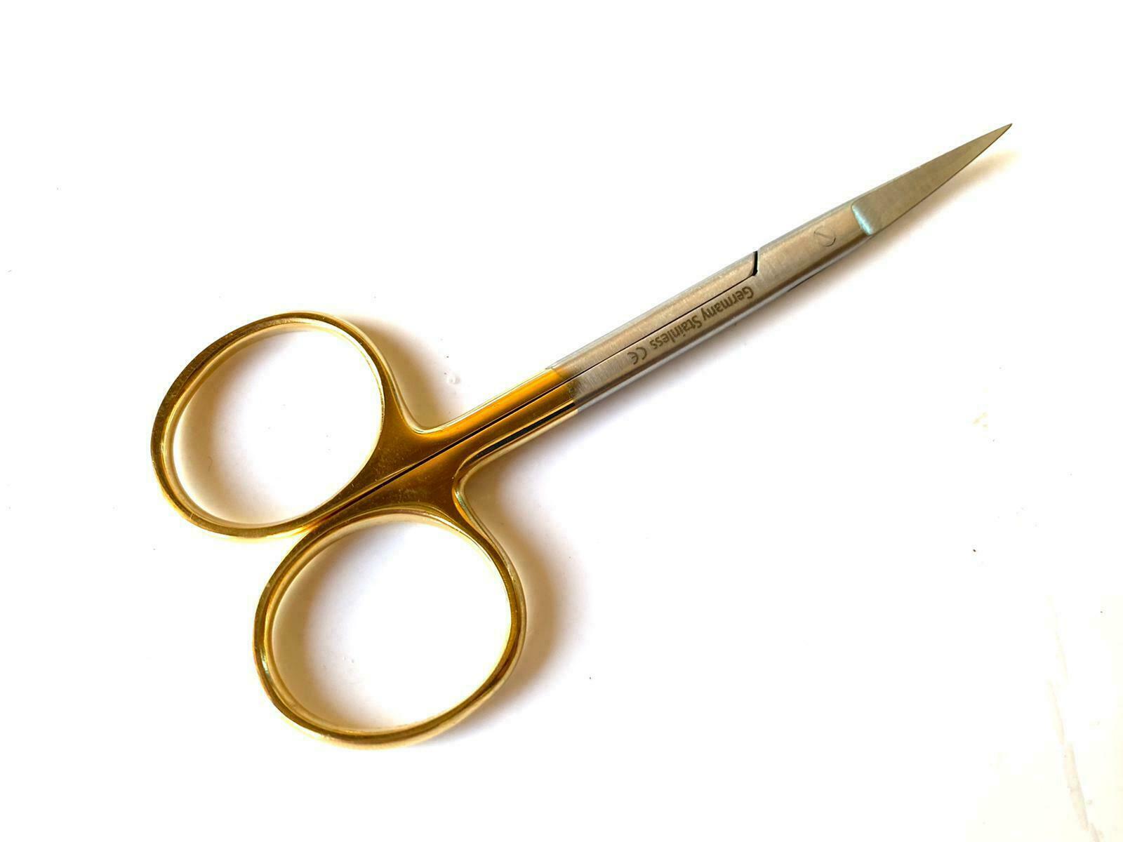 Premium GERMAN TC Iris Scissors 4.5″ Curved Surgical Dental Instruments