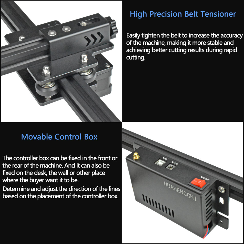 80W CNC Laser Engraver Cutting Machine Full Metal Large Frame Wood Router Tools