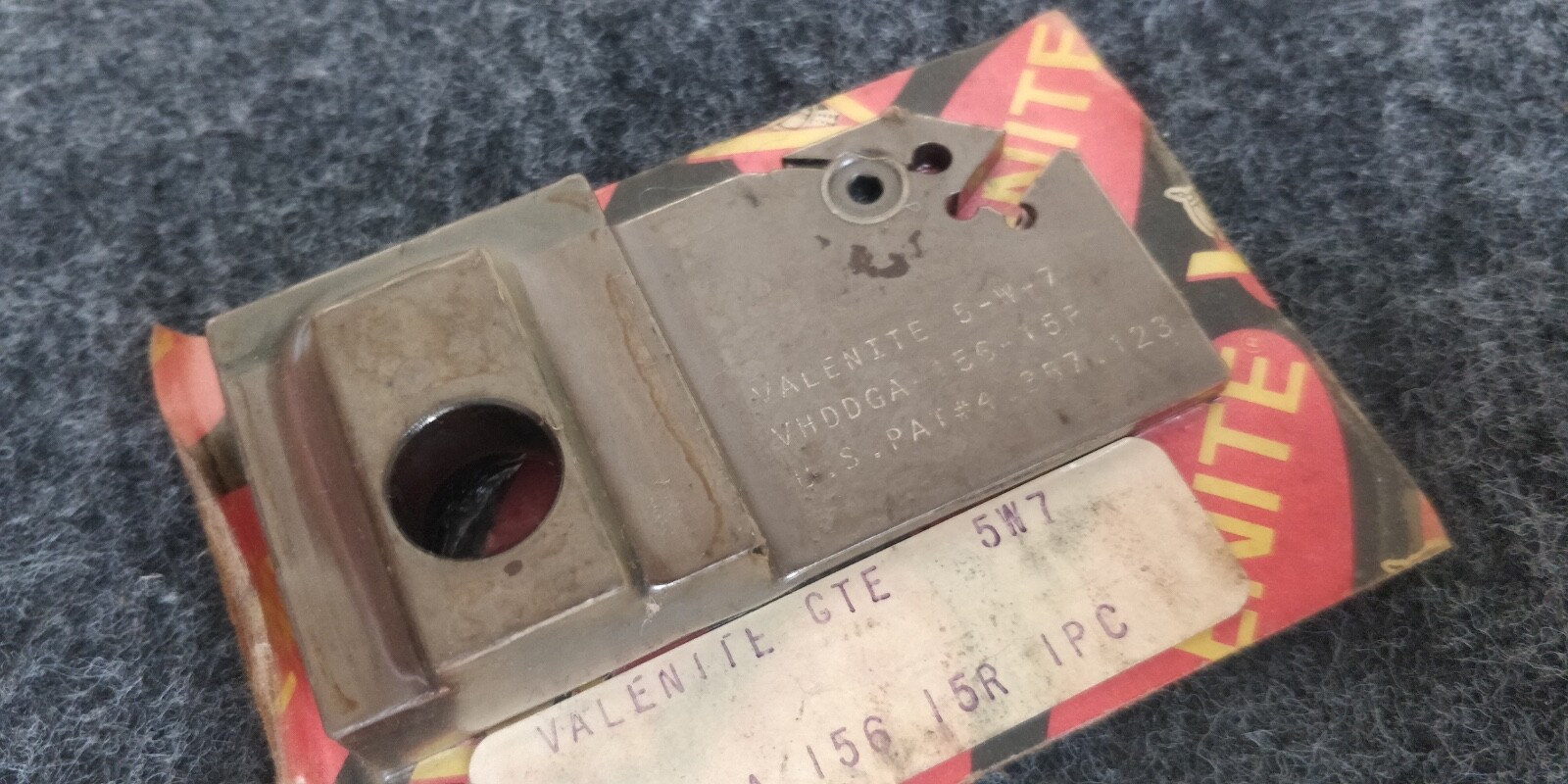 NOS Valenite VHDDGA 156-15R 5-W-7 Grooving Cut Off Blade Tool Holder