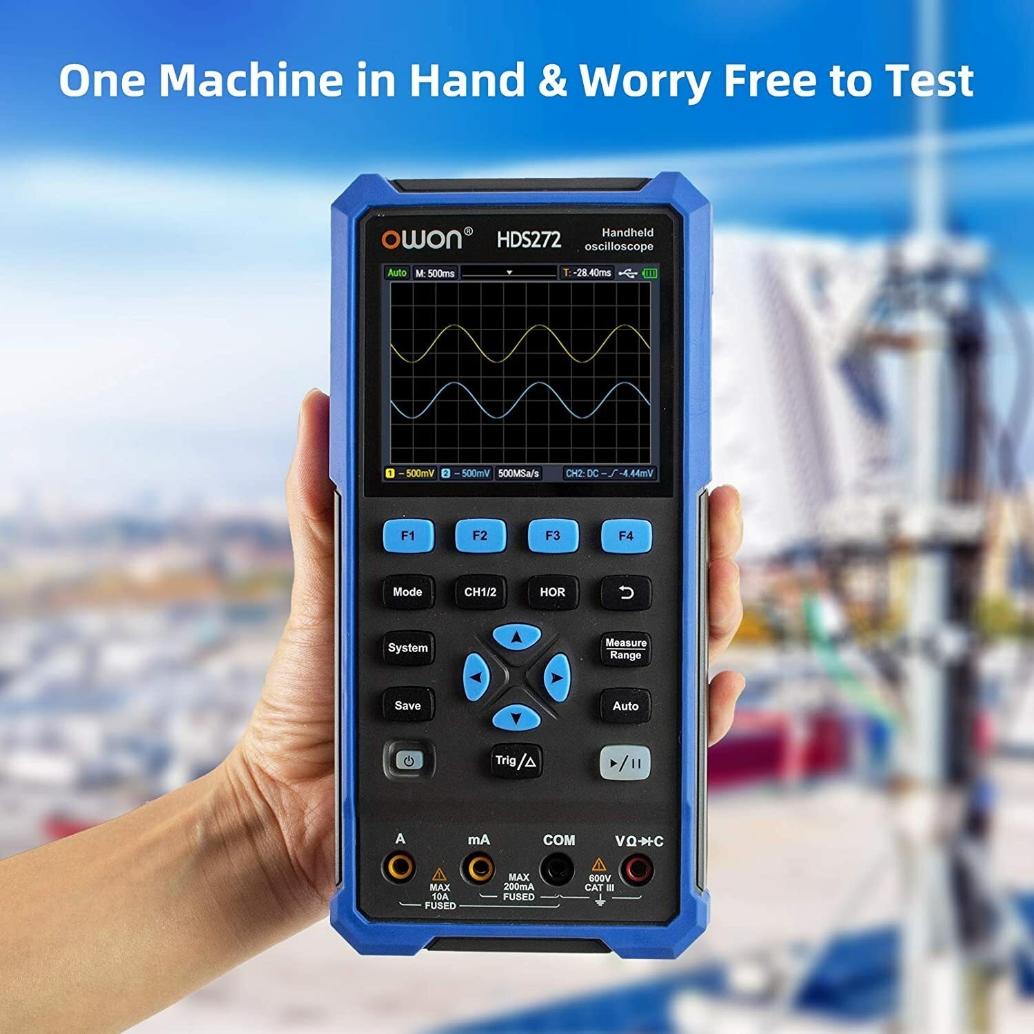 OWON HDS272 2IN1 Digital Oscilloscope 70MHz 250MSa/s Multimeter