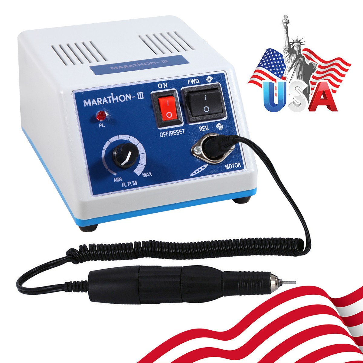 USA Dental Lab Marathon Drill Micro Motor Polisher & 35K RPM Polishing Handpiece