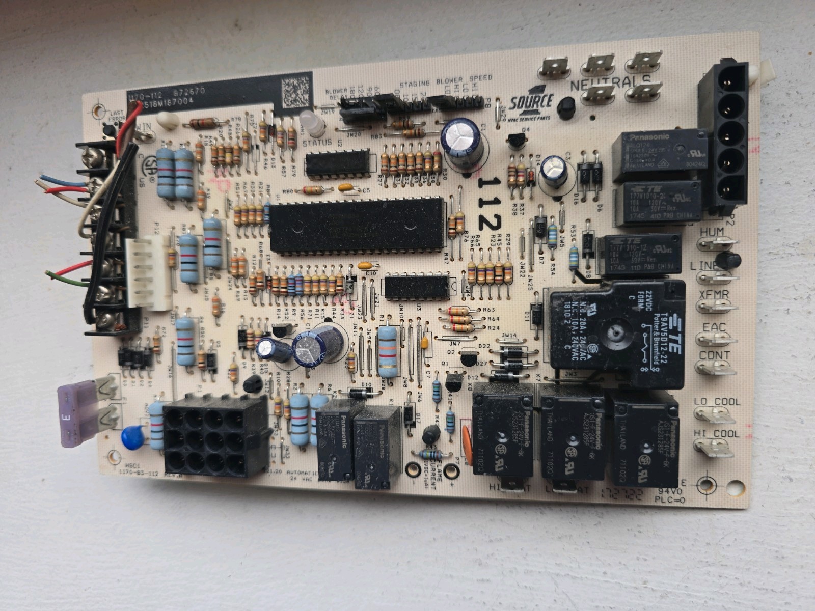 York Furnace Control Board Ignition Circuit Source1 1170-112,1170-83-112.Num#546