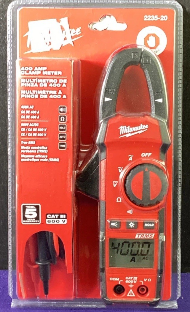 Milwaukee 2235-20 400 Amp Clamp Meter NEW