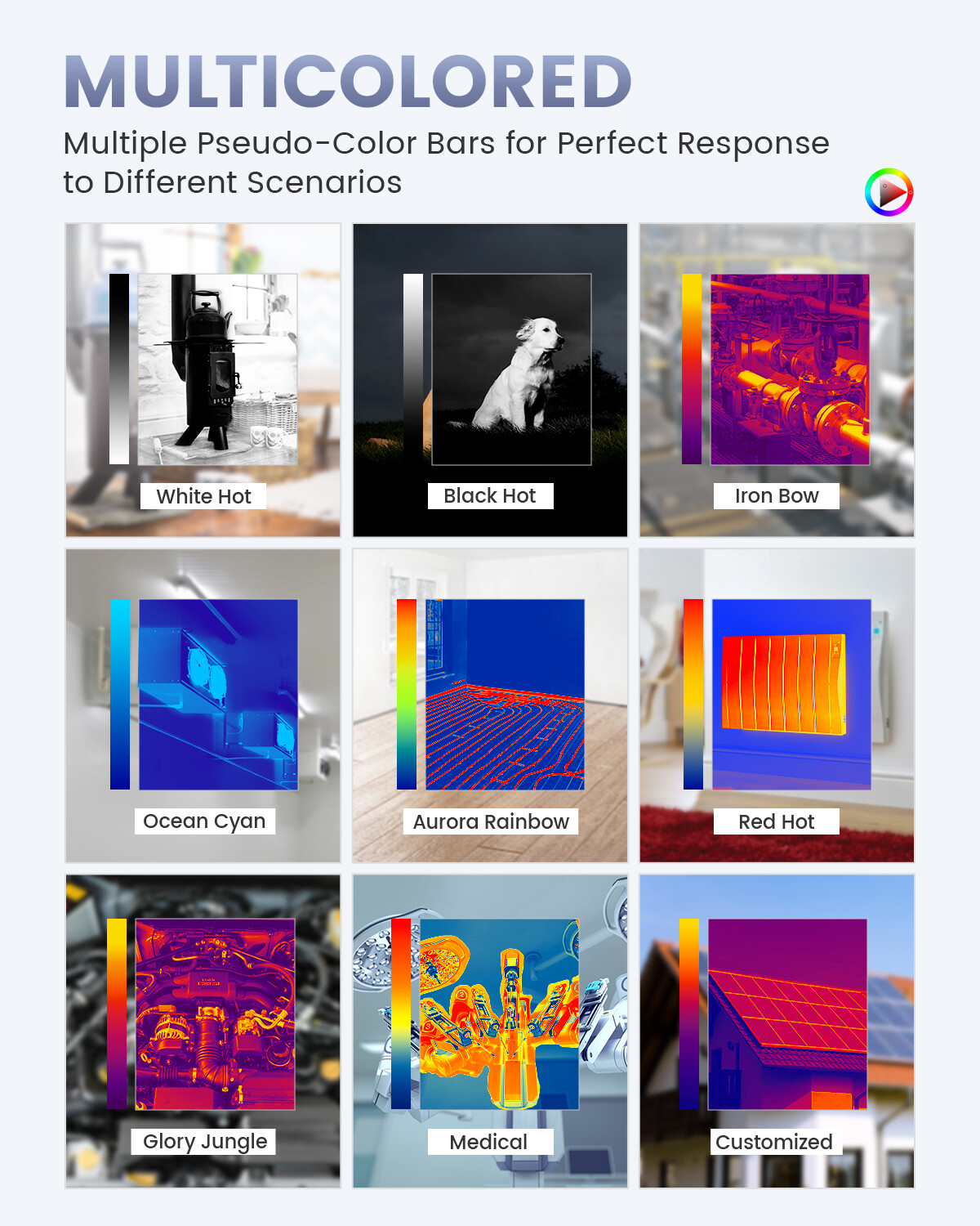 ANCEL Thermal Imaging Camera for IOS 256×192 IR Resolution 25Hz Refresh Rate