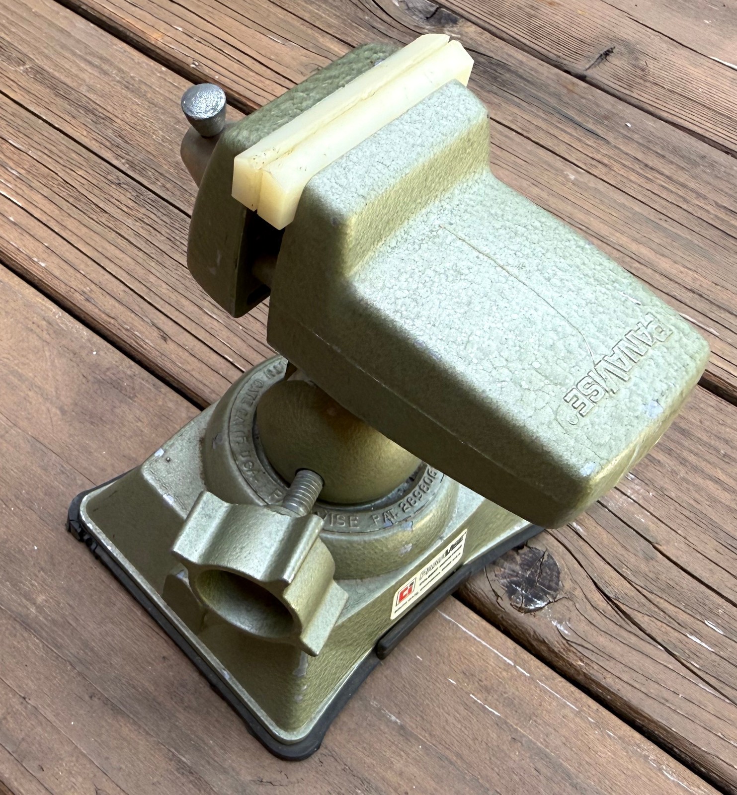 Vintage PanaVise 301 Vise w 381 Vacuum Base 315 Circuit Board USA Multi Angle