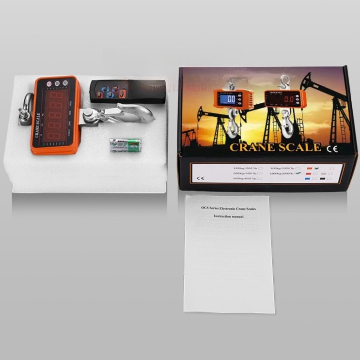 NEW Digital Crane Scale 2200 lbs/1000 kg Industrial Hanging Scale LED Display