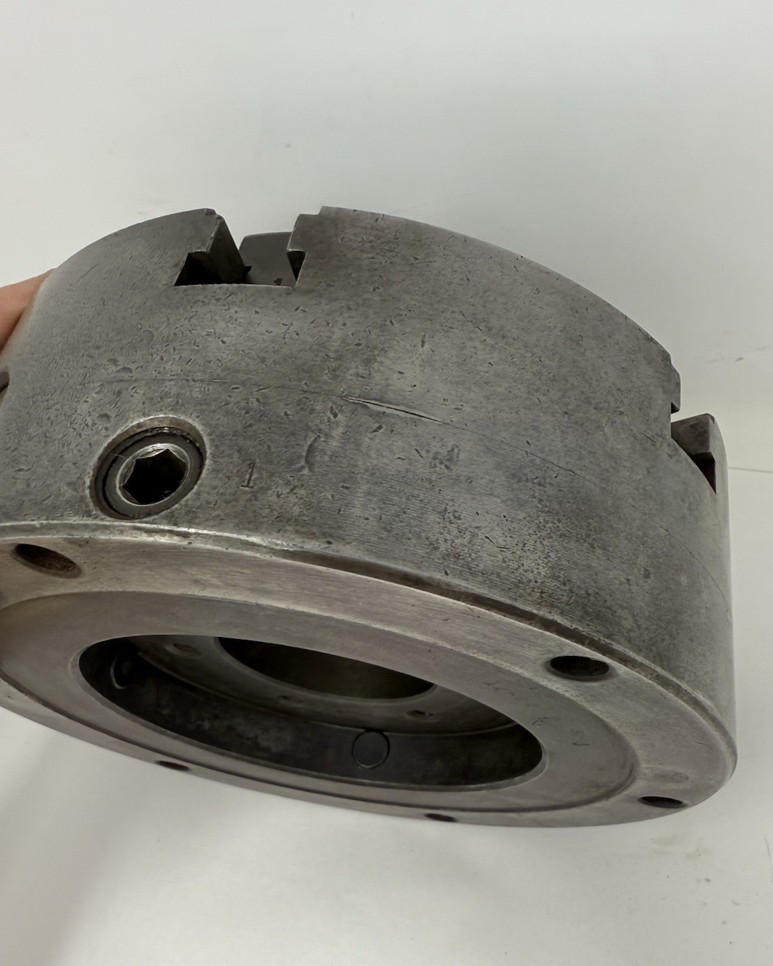 8-1/4″ BUCK 6 Jaw Lathe Chuck #4862 Made in USA – No key see details