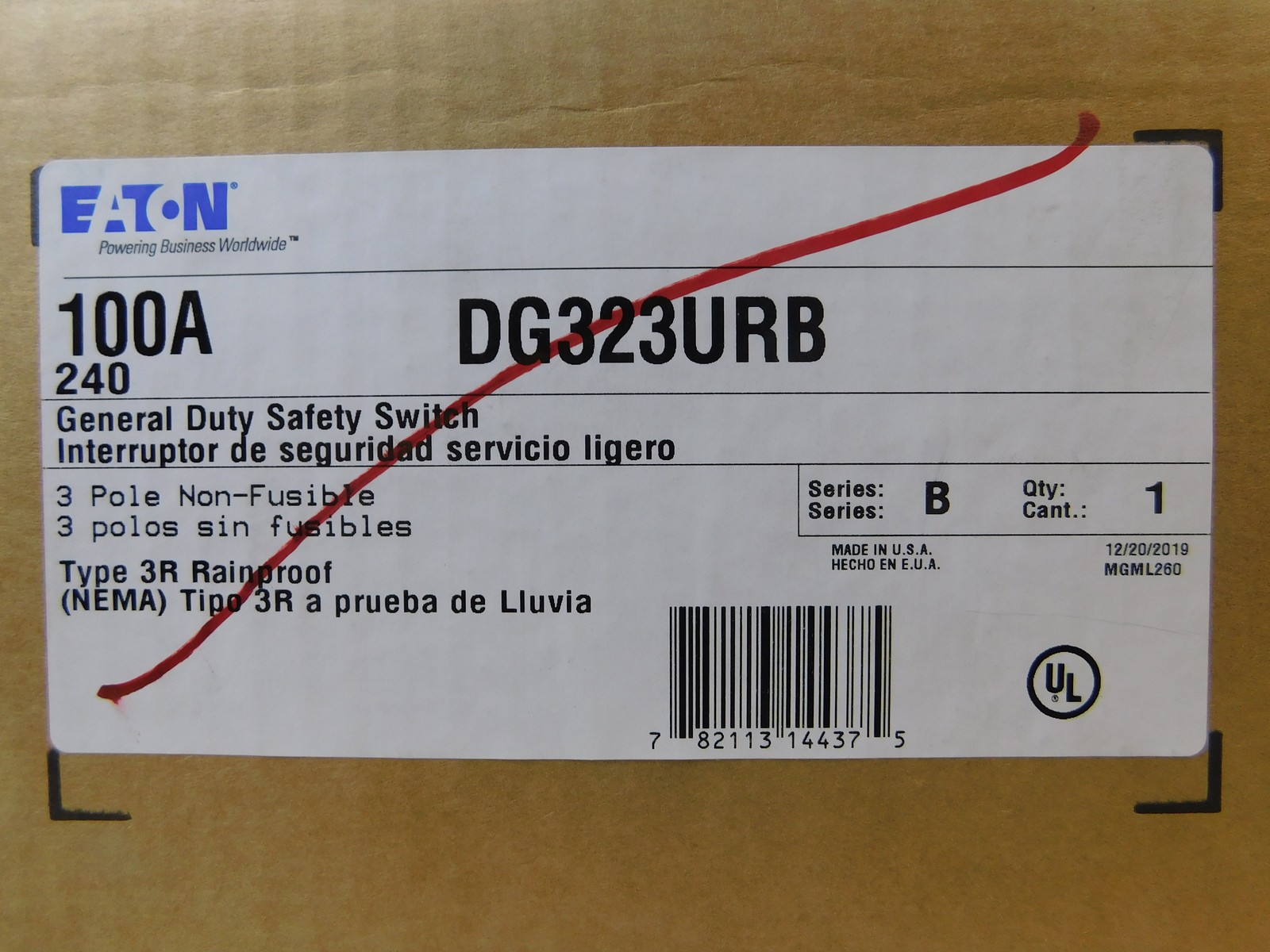 Eaton DG323URB General Duty Safety Switches