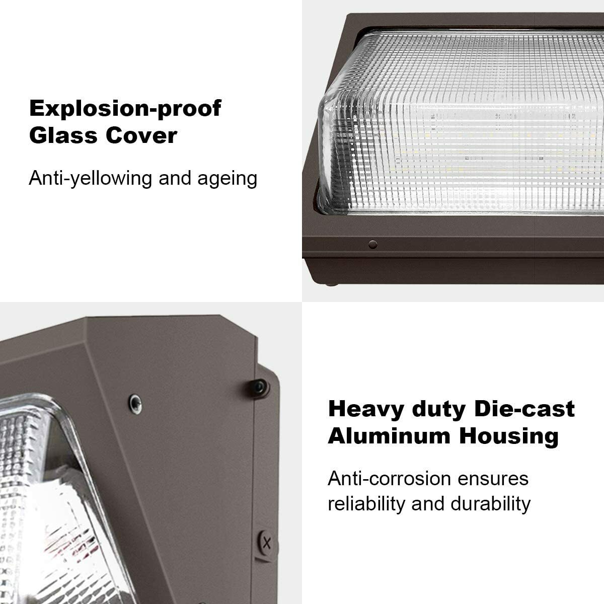 40Watt Led Wall pack Light for Outdoor 5000K replace 230-350MH Ip65 UL DLC