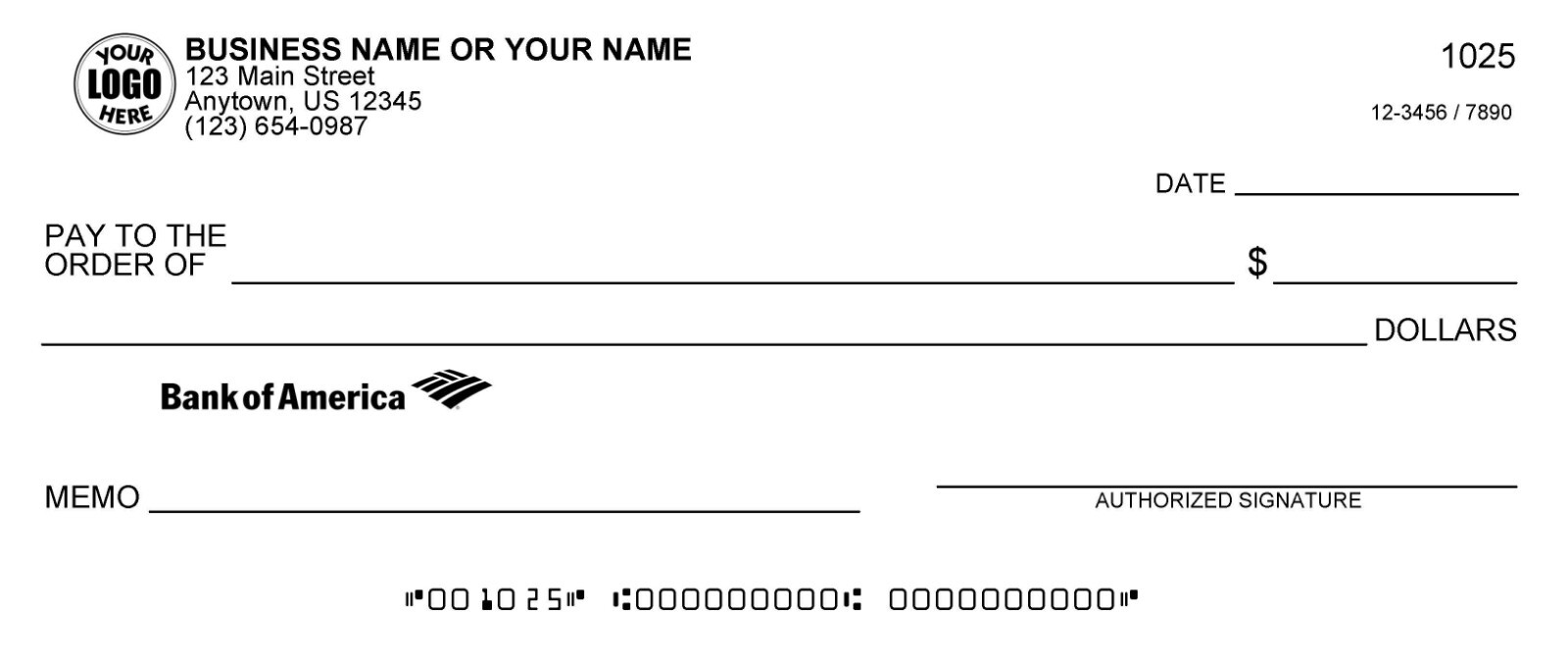 Printed Business Checks – QuickBooks Compatible – Check on Top – Blue Marble