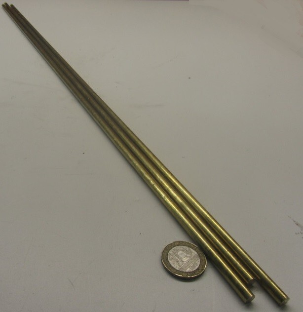 360 Brass Rod 7/32″ (.219″) Diameter x 24.0″ Length, 3 Pcs, 6 Ft