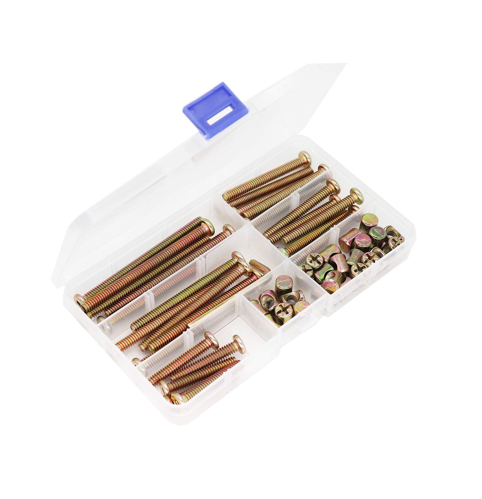 binifiMux 50pcs 1/4-20″ Baby Bed Hardware Replacement Kit, One Size, Bronze